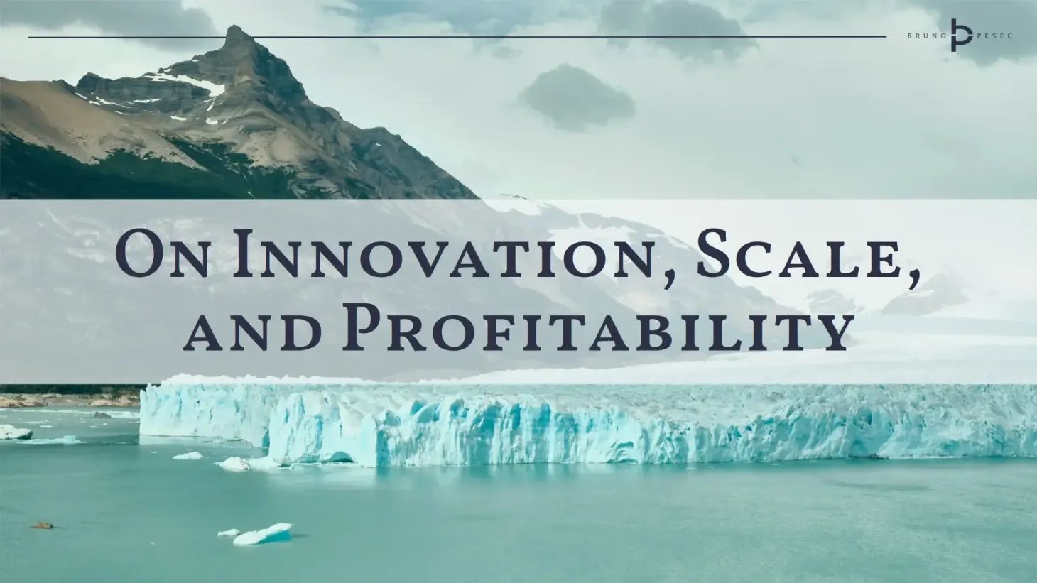 On innovation, scale, and profitability