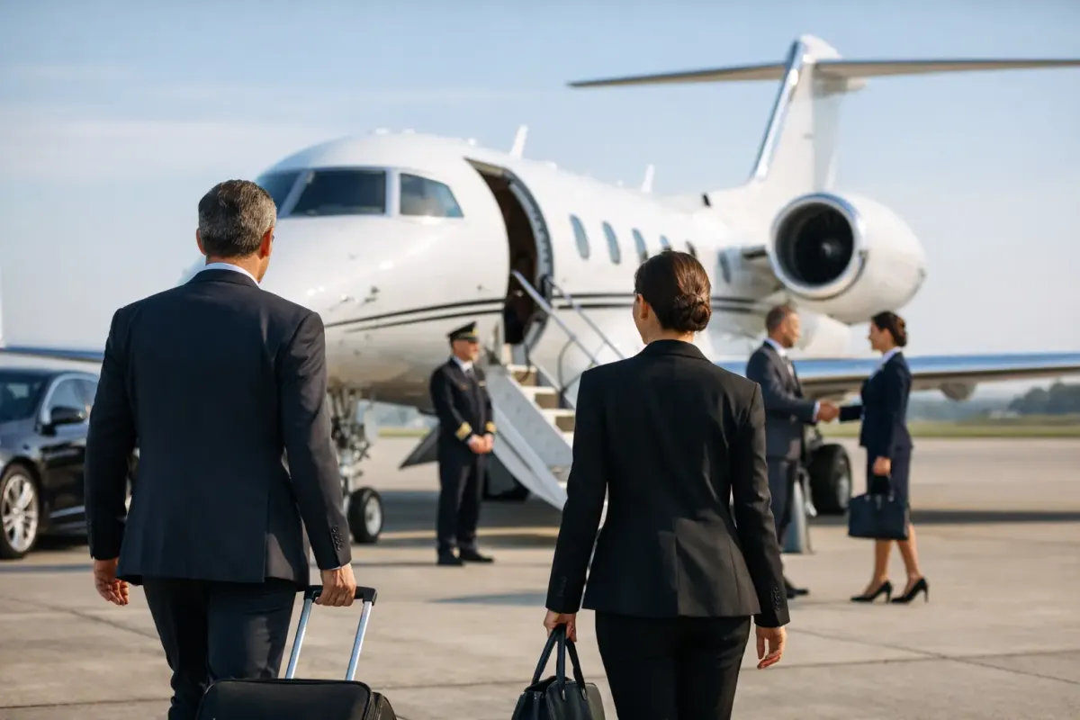 Acesso corporativo a aeronaves na prática