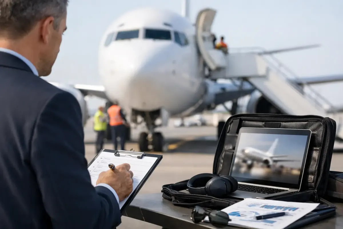 Auditoria de operador aéreo antes de contratar