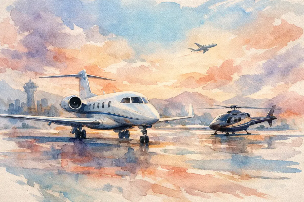 Tendências da aviação executiva para 2026