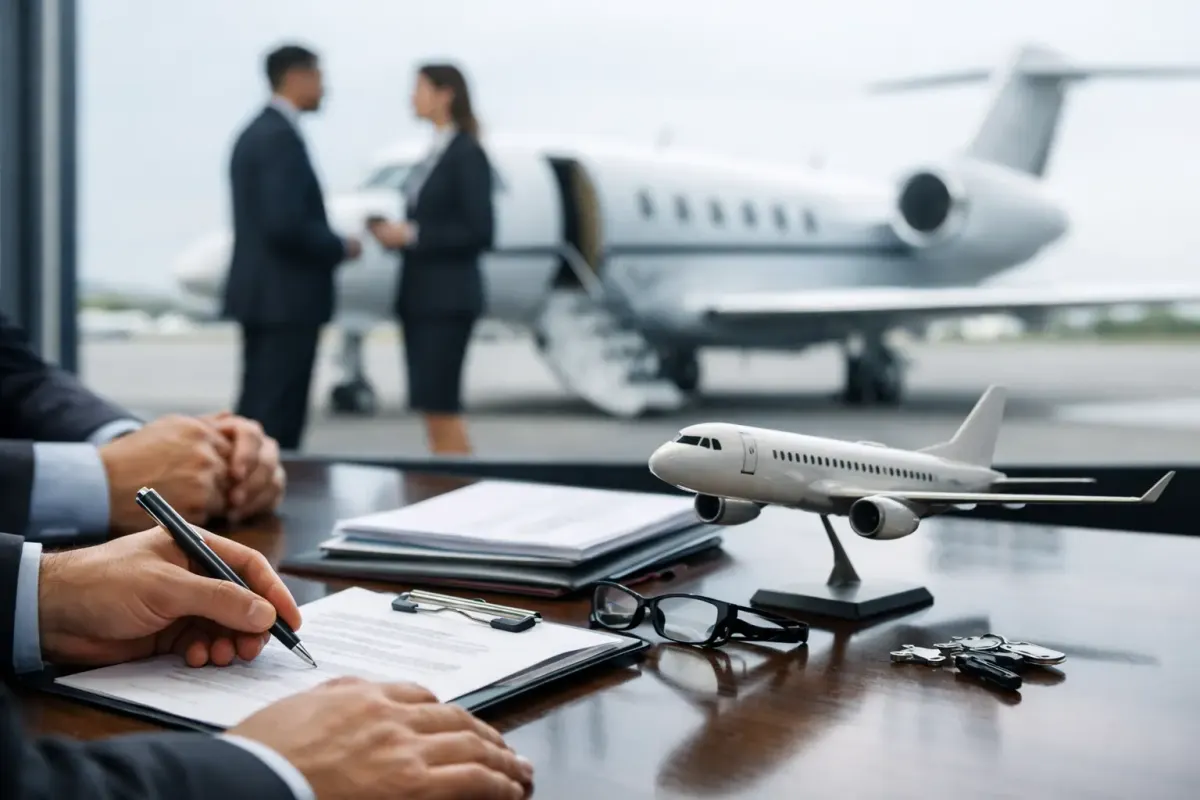 Tipos de contratos aeronáuticos empresariais