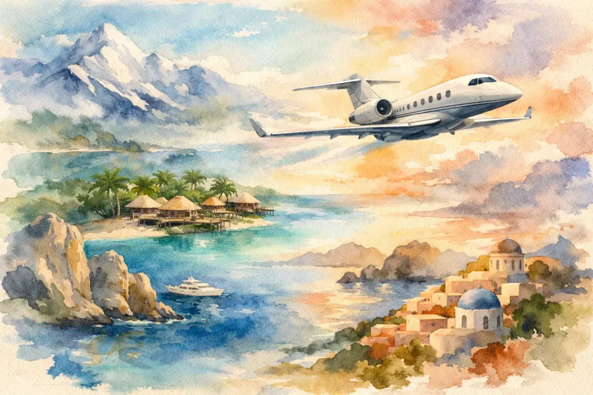 Travel Destinations Accessible by Private Jet Only