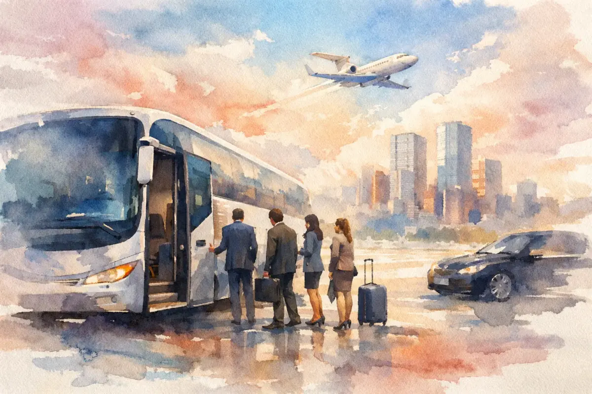 Corporate Shuttle Charter Example for Executive Teams