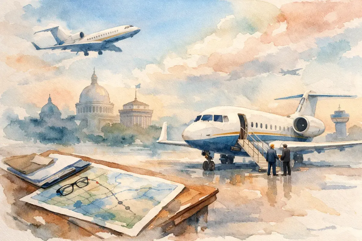 Government Charter Example: Planning Official Flights