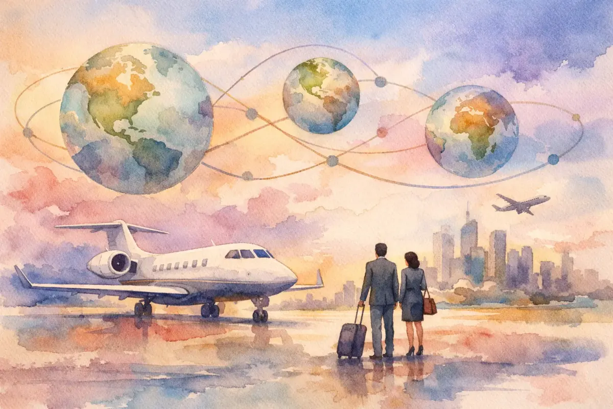 Multi-Stop Charter Planning for Business Travel