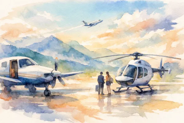 Como avaliar operador de táxi aéreo