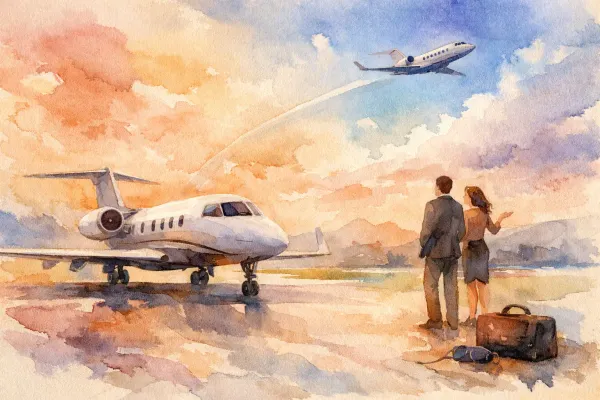 Benefícios da aviação privada para decisões