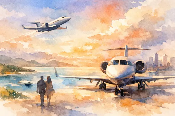 Melhores rotas para aviação executiva