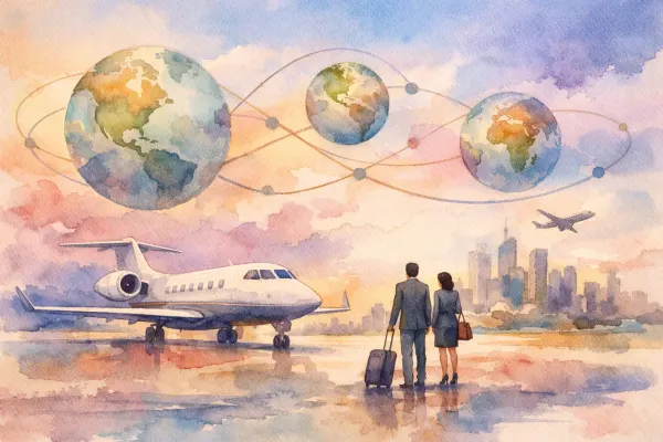 Multi-Stop Charter Planning for Business Travel