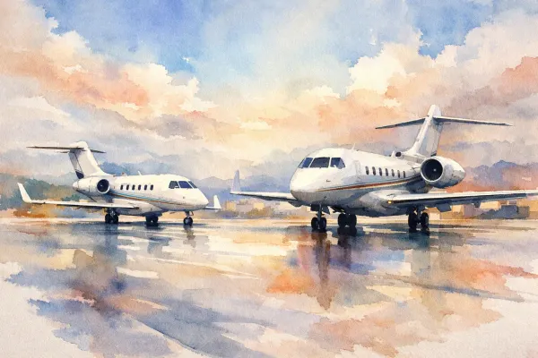 Super Midsize Versus Heavy Jets: Which Fits?