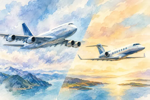 Heavy Jet Versus Super Midsize Aircraft Compared