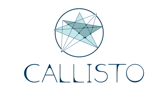 a star and the word Callisto in thin letters