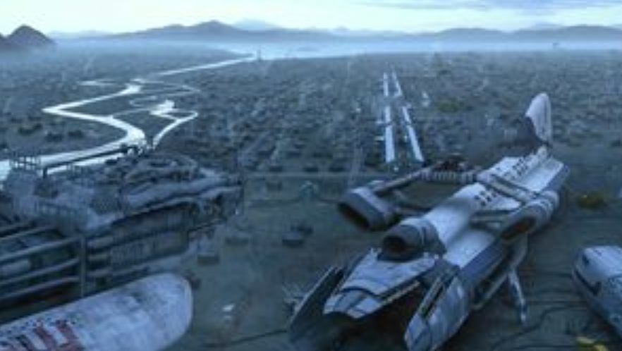 A shot of the New Caprica settlement