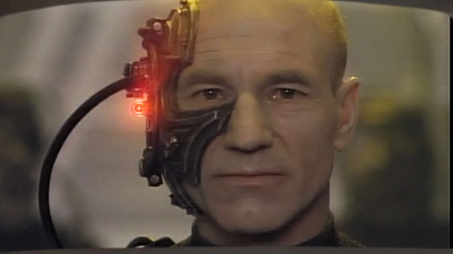 Jean-Luc Picard as Locutus of Borg.