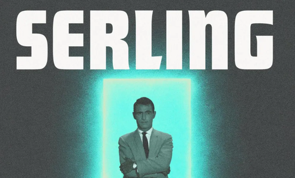 The book cover for Serling: A Journey into the Twilight Zone with TV’s First Visionary
