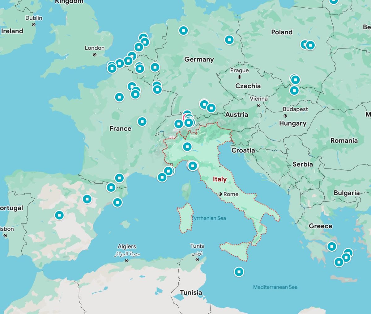 Denouement Dashboard - Italy