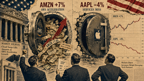 Amazon Up 7%. Apple Down 4%. The Week Just Told You Something.