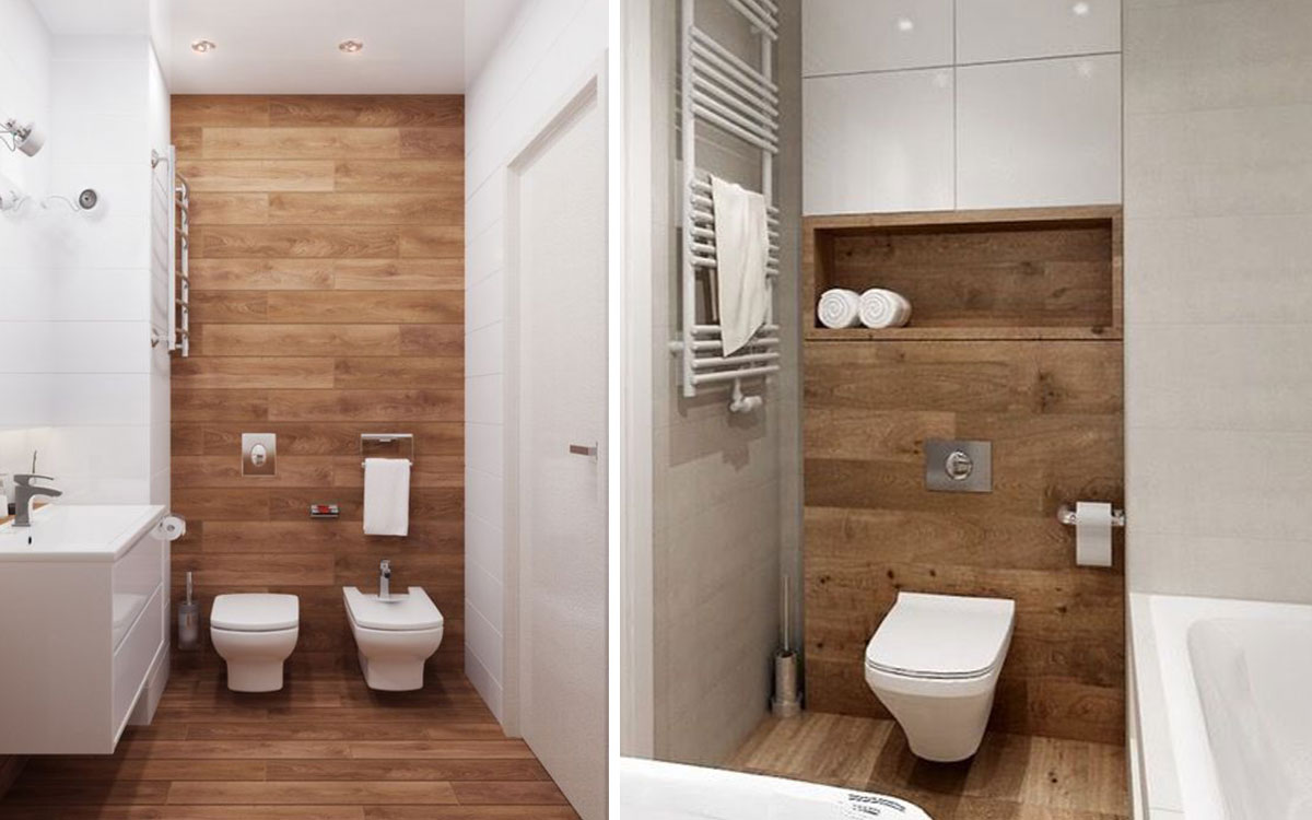 화이트&우드 욕실