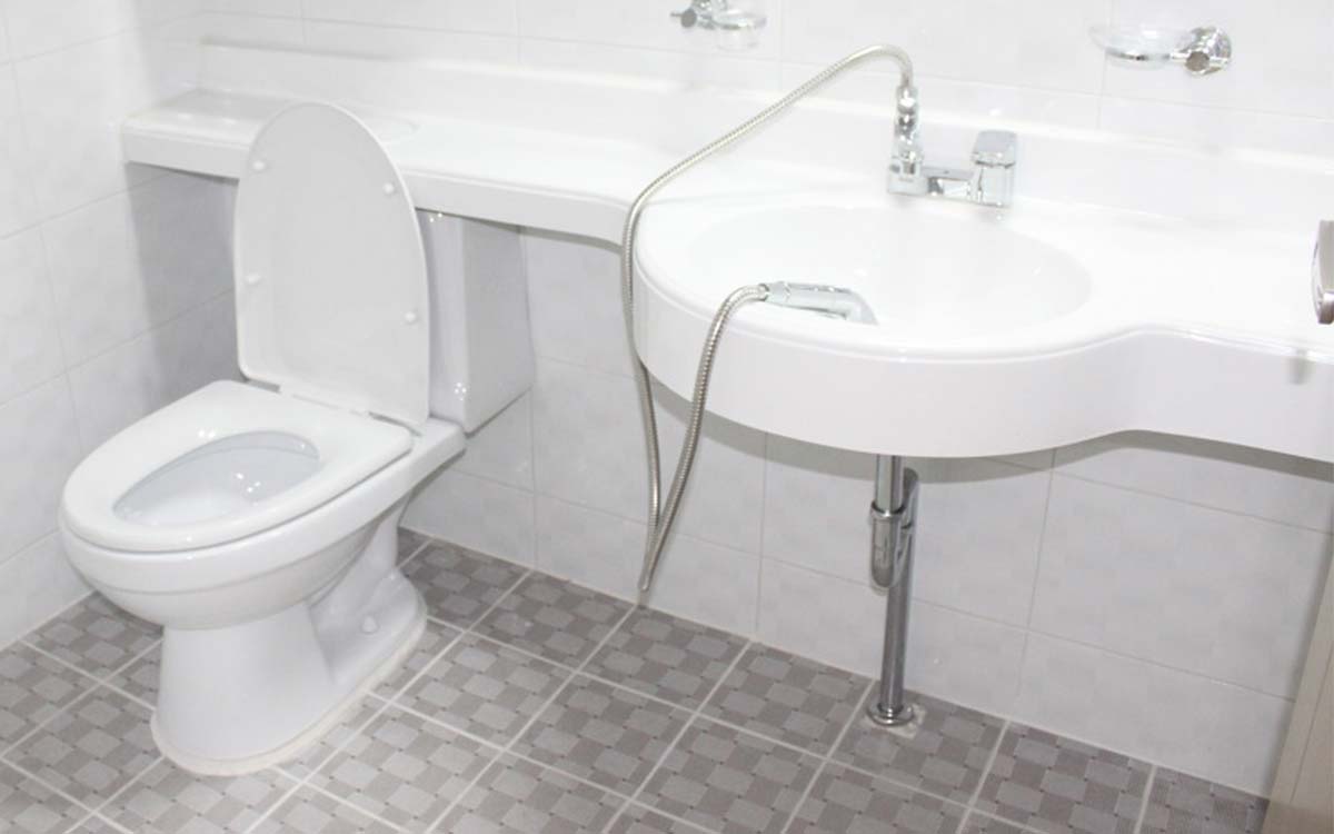 바닥배수 세면대