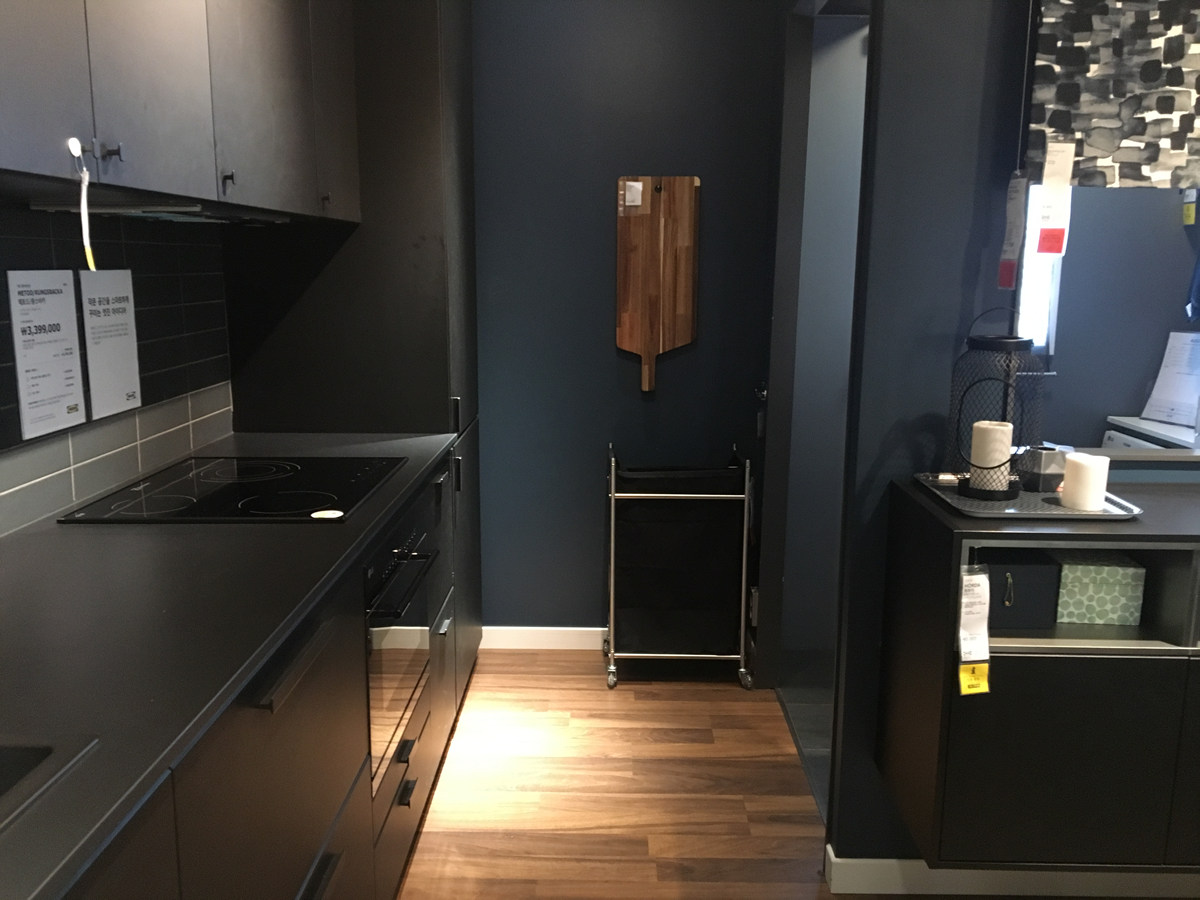 블랙주방 인테리어