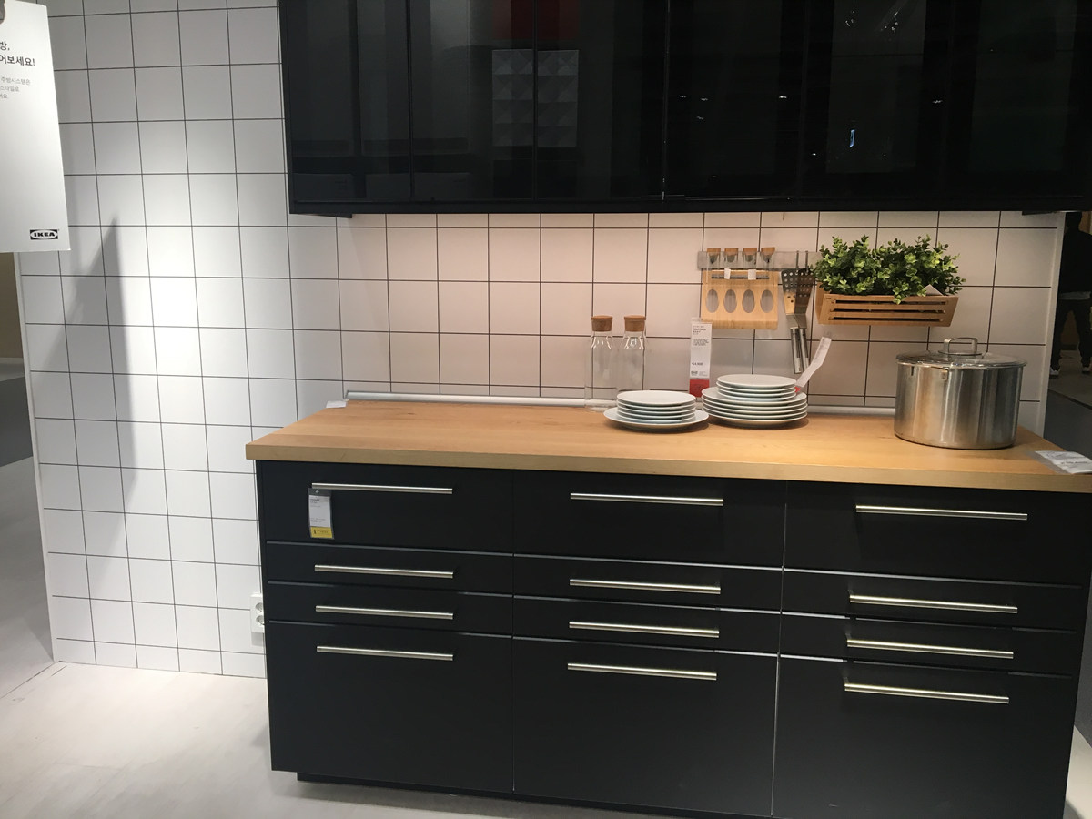 우드상판 블랙싱크대