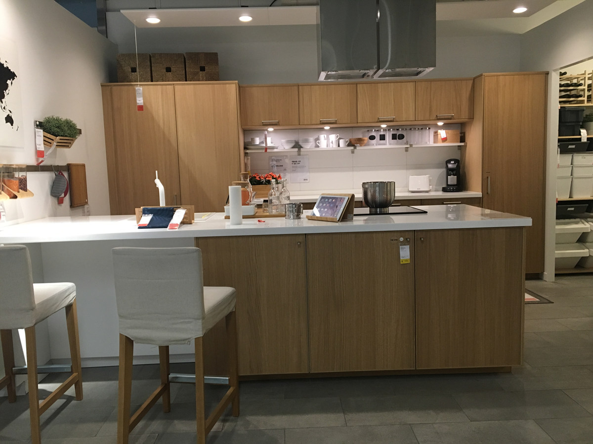 이케아 우드 주방