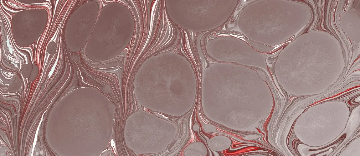 Abstrakte Abbildung in rot und rosa.