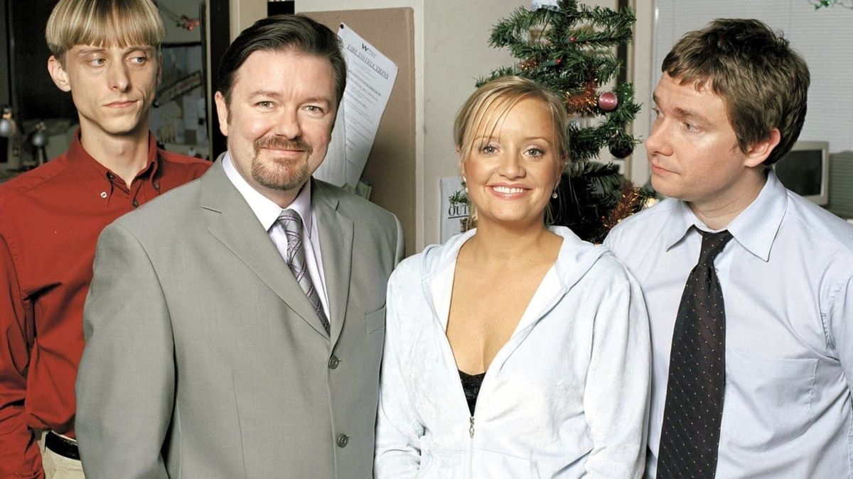 From the BBC Office, left to right: Gareth (red shirt), David (gray jacket), Dawn (white zip-up), and Tim (black tie)