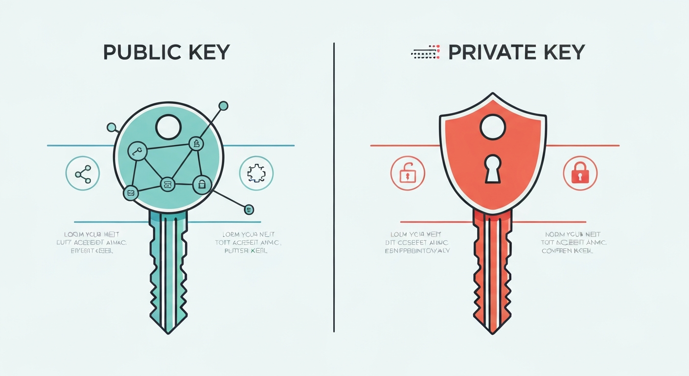 Clave Pública y Clave Privada — desglose detallado