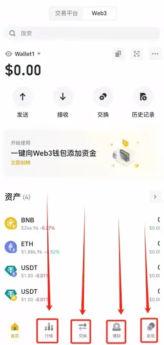 Binance wallet feature overview