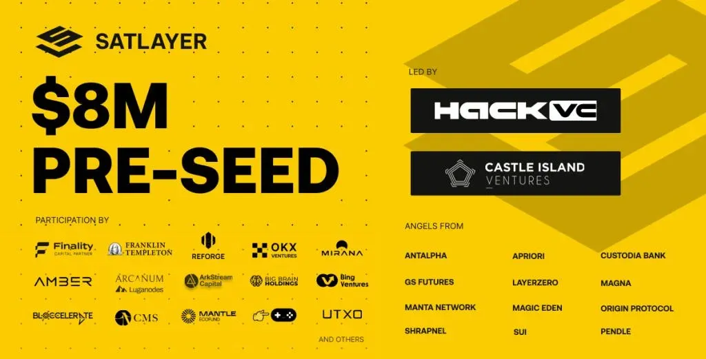 Logos de diversas instituições que investiram no projeto Satlayer