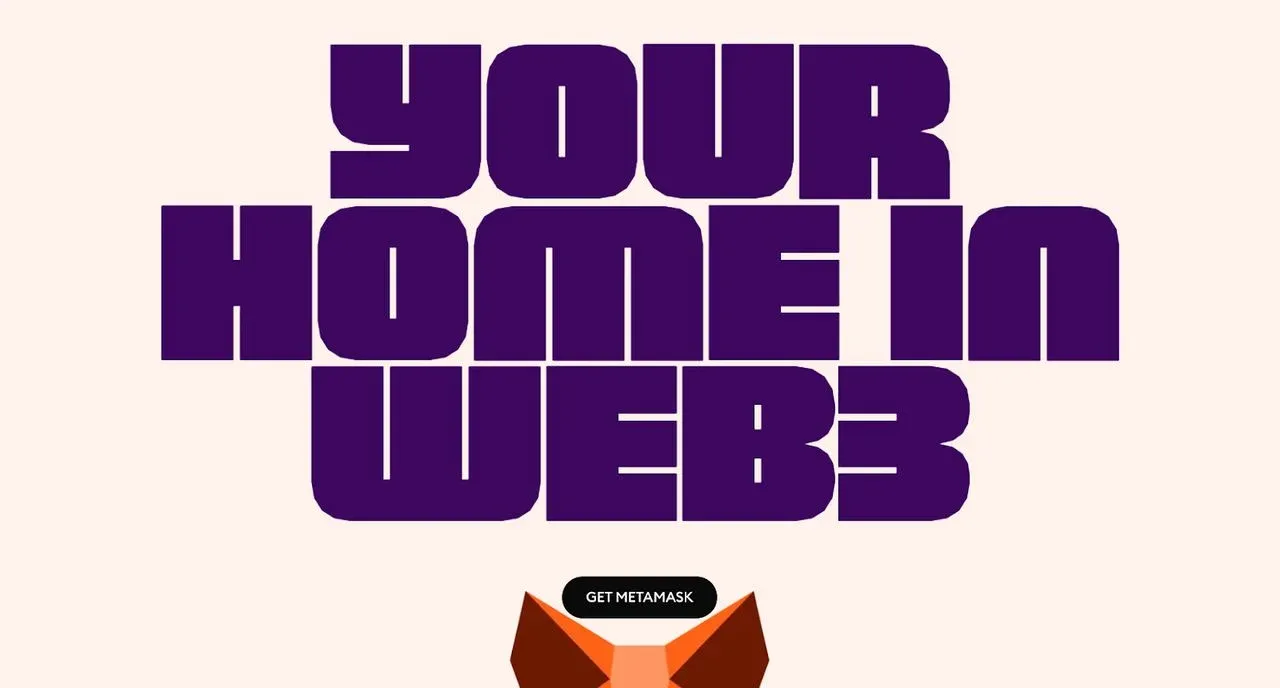 MetaMask 钱包的狐狸标志和界面