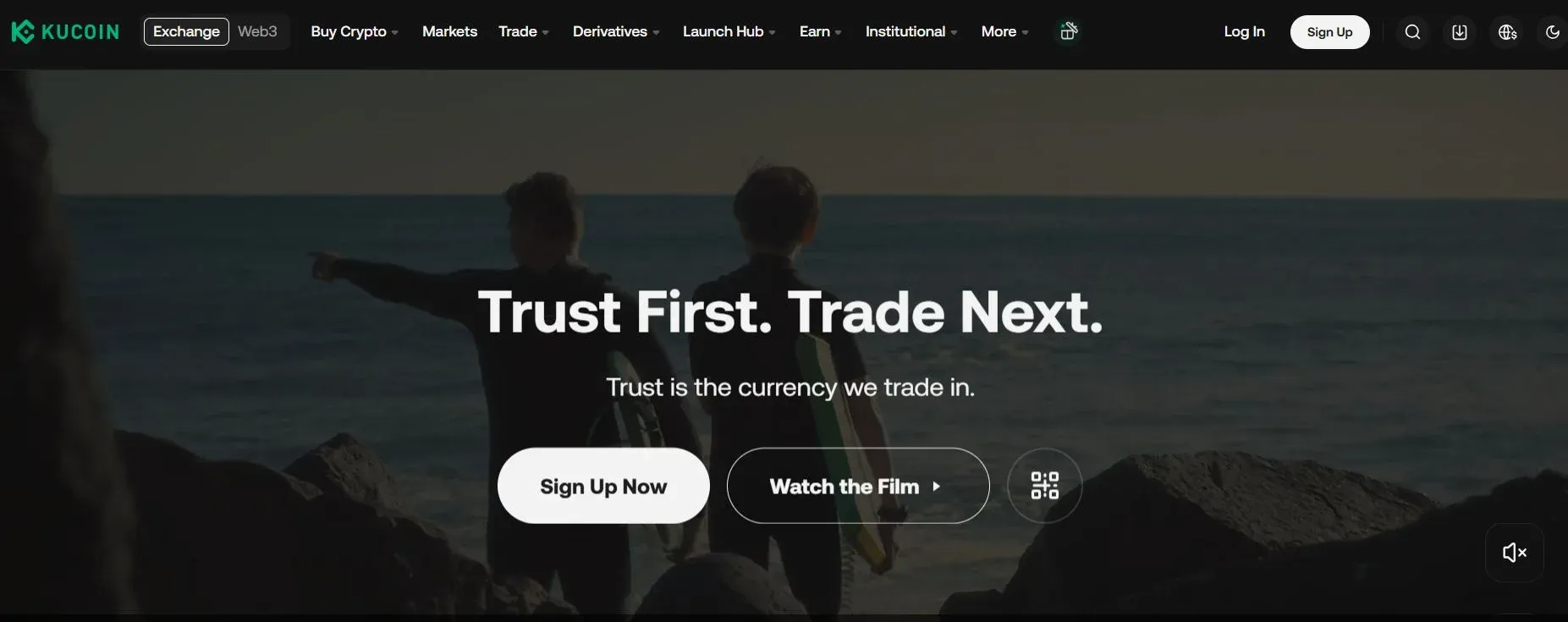 KuCoin交易所的徽标和配色方案