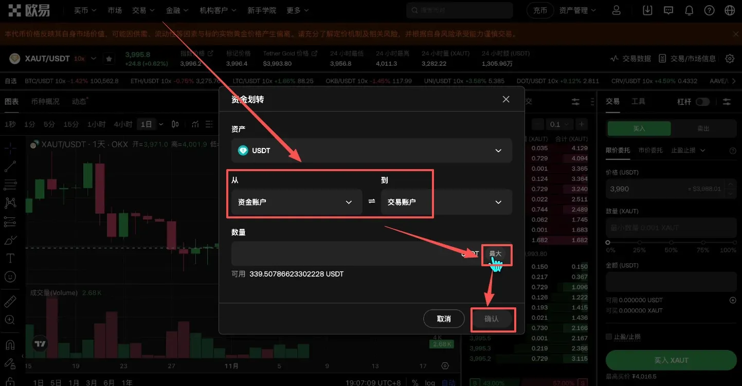 How to purchase a gold RWA token? Full OKX purchase flow – Figure 17