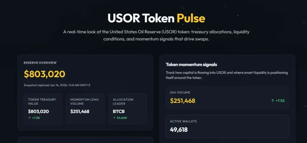 美国石油储备与区块链标志相结合的示意图