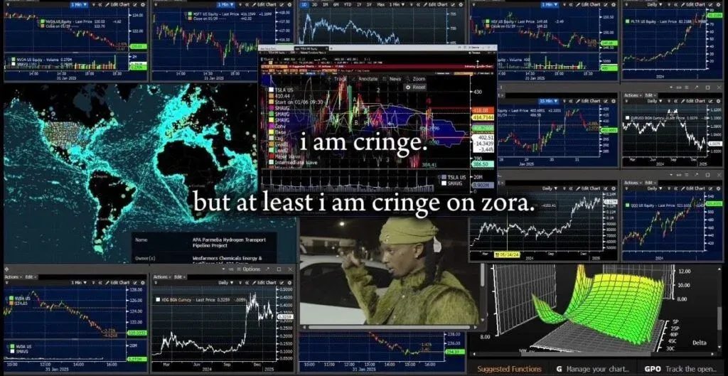 Diagrama de suprimento e distribuição do token ZORA