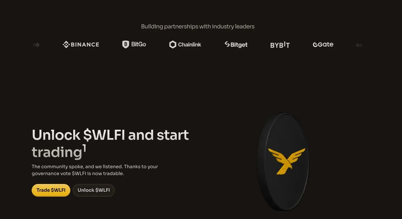 World Liberty Financial 项目结构示意图