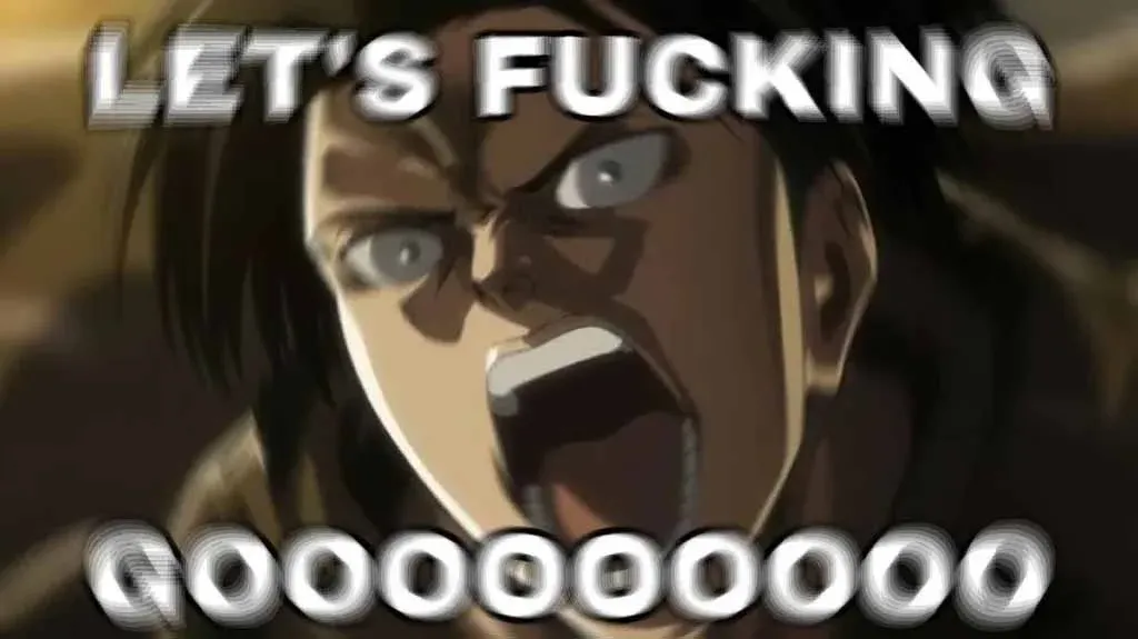 带有 LFG 标语的冲刺表情文字图案