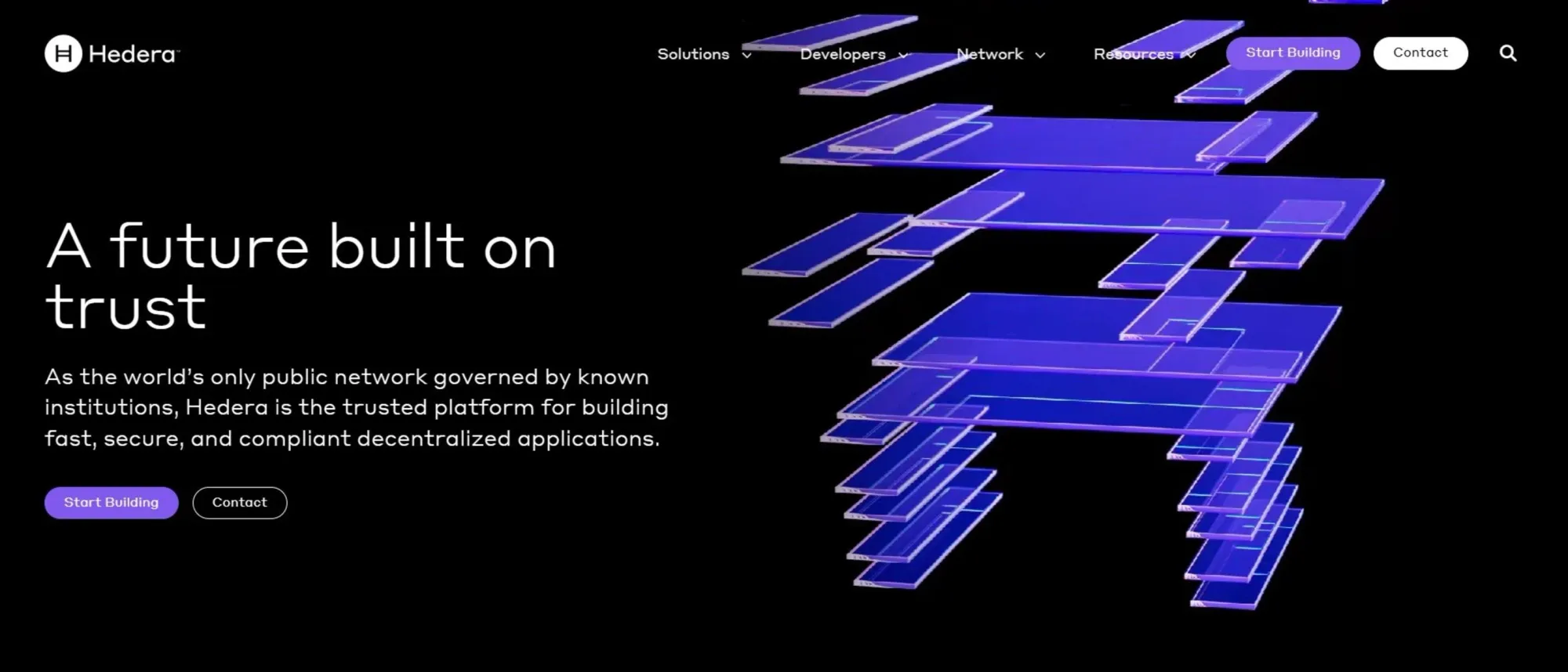Logotipo da Hedera e diagrama da estrutura da rede Hashgraph