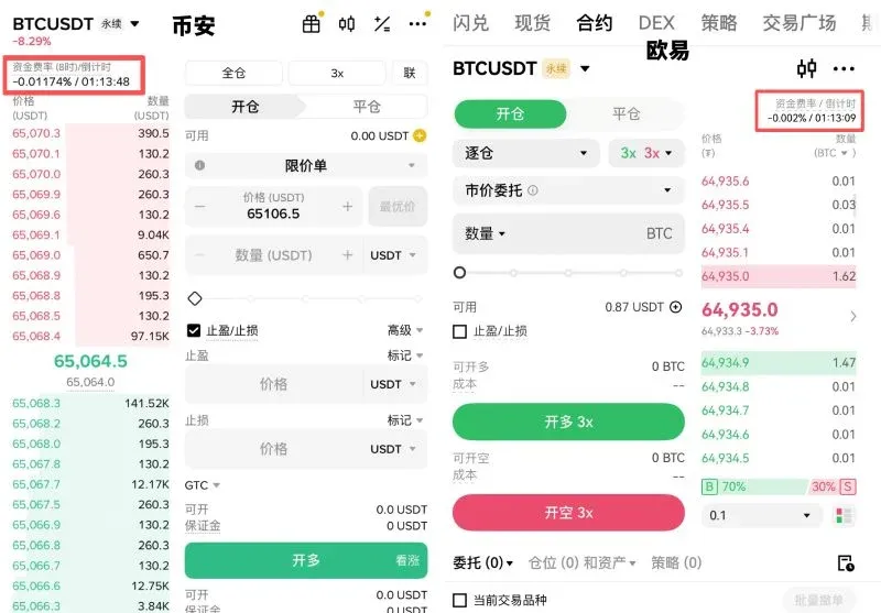 资金费率查询教学