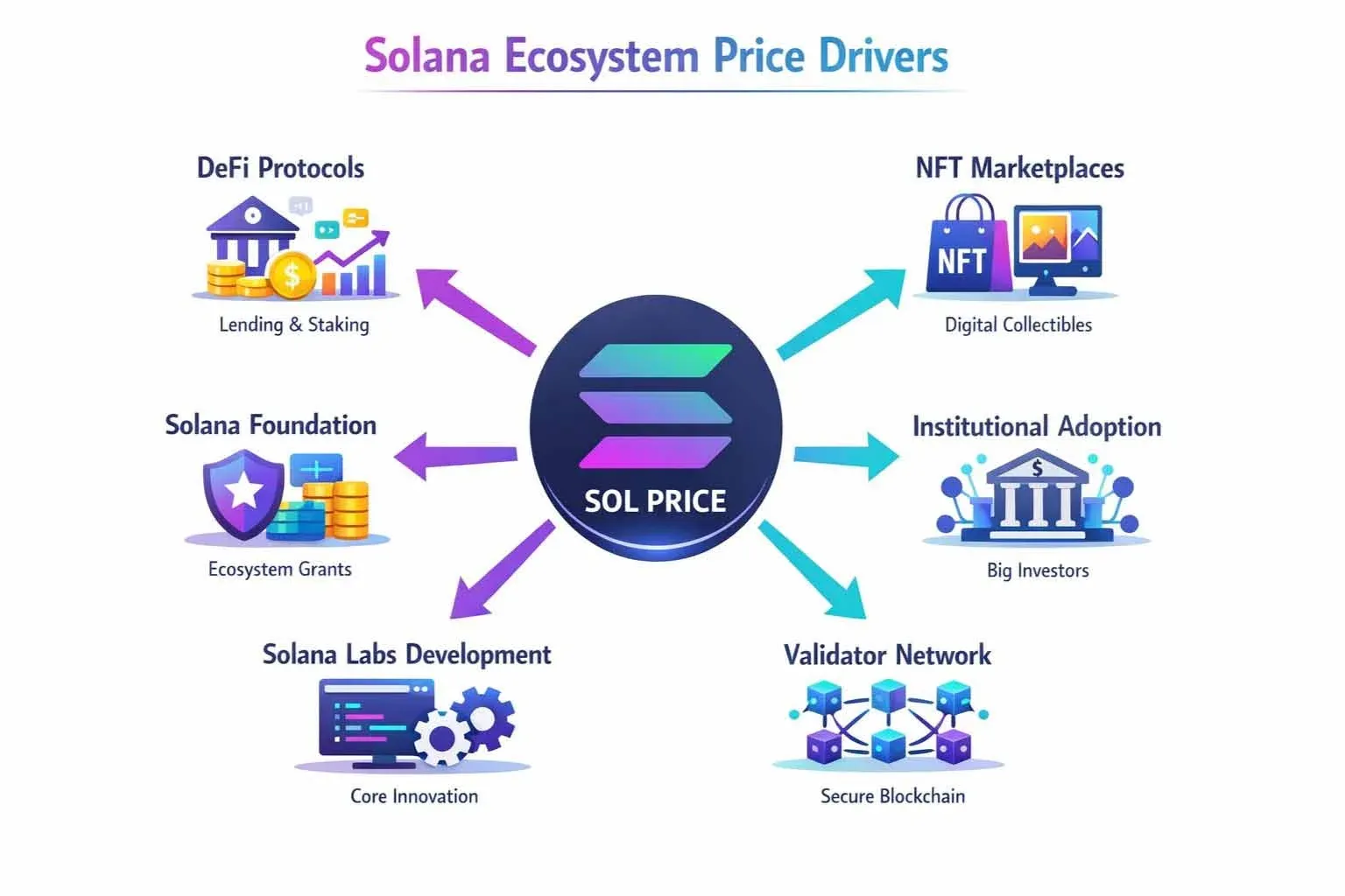 Diagrama de arquitectura de Solana de capa única y alto rendimiento