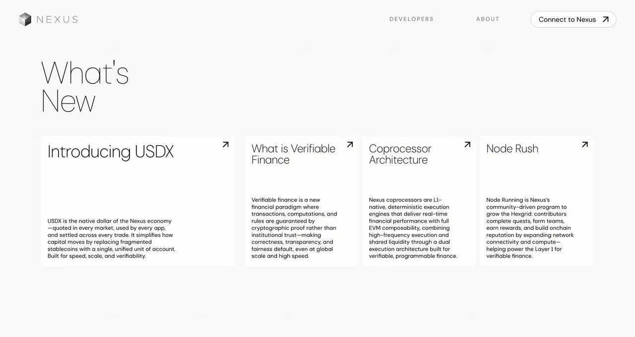 Ilustração das características do USDX: camada de liquidação unificada, sistema global de distribuição de rendimentos etc.