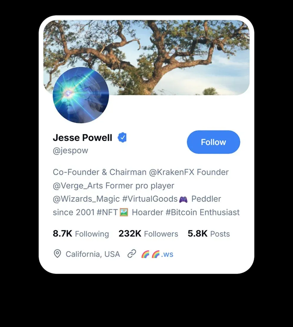 Jesse Powell 2026 年身价多少？Kraken 交易所创办人净资产一览