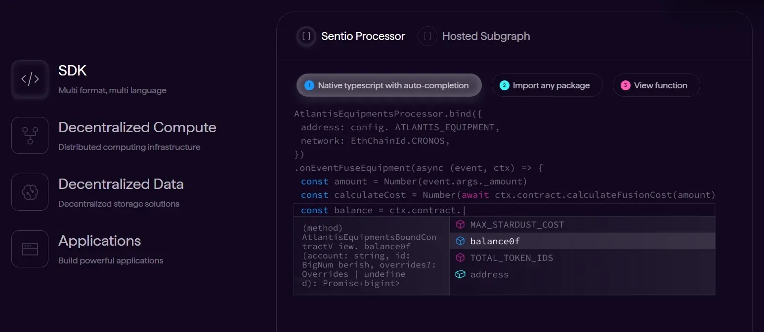 Sentio 的显著应用