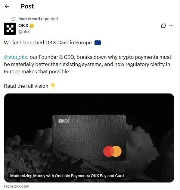 OKB 標誌與全球交易所網路示意圖