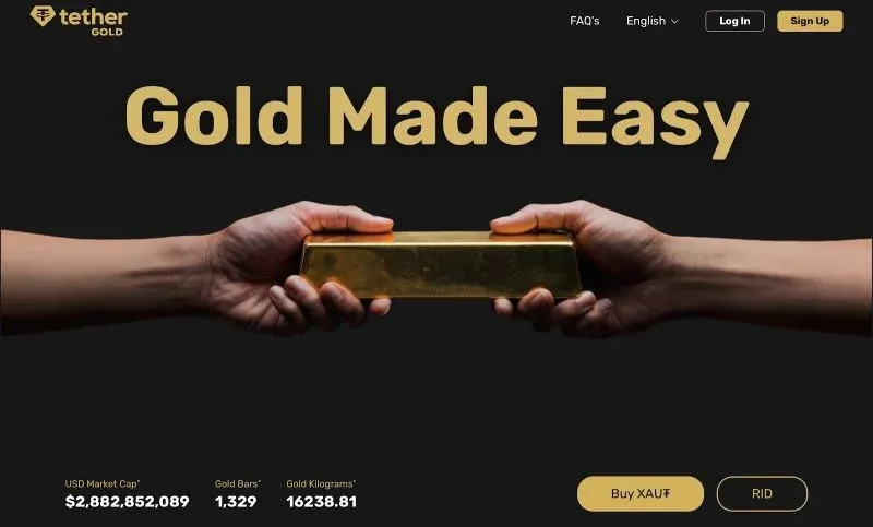 XAUt: oro tokenizado en blockchain