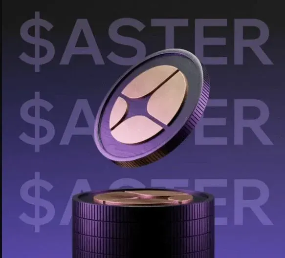Logotipo del token ASTER y diagrama de características clave