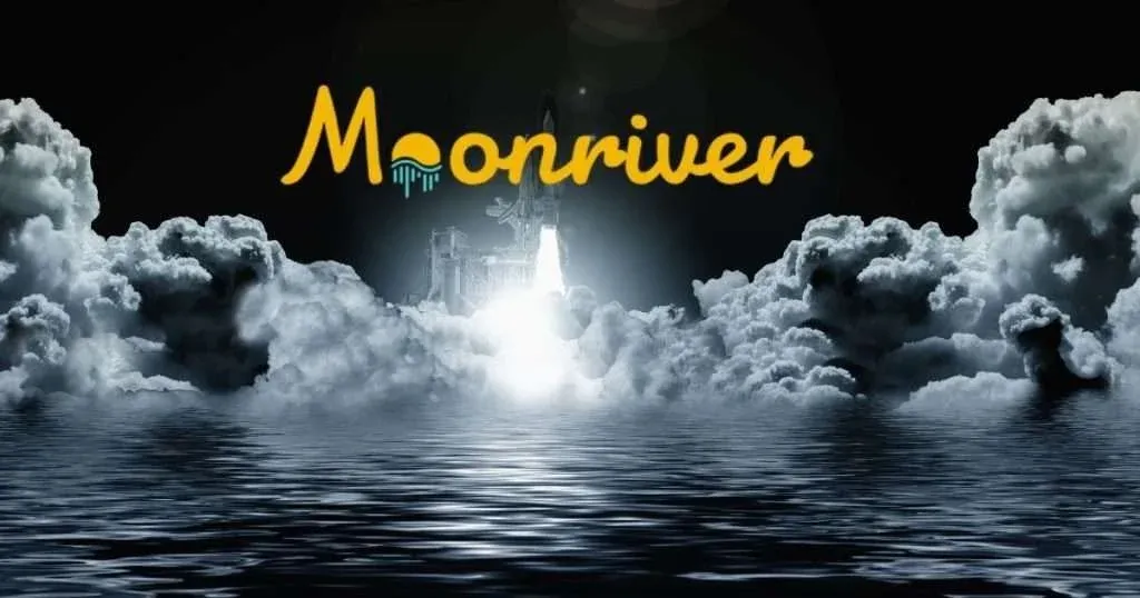 Moonriver 項目標誌與 Kusama 平行鏈概念圖