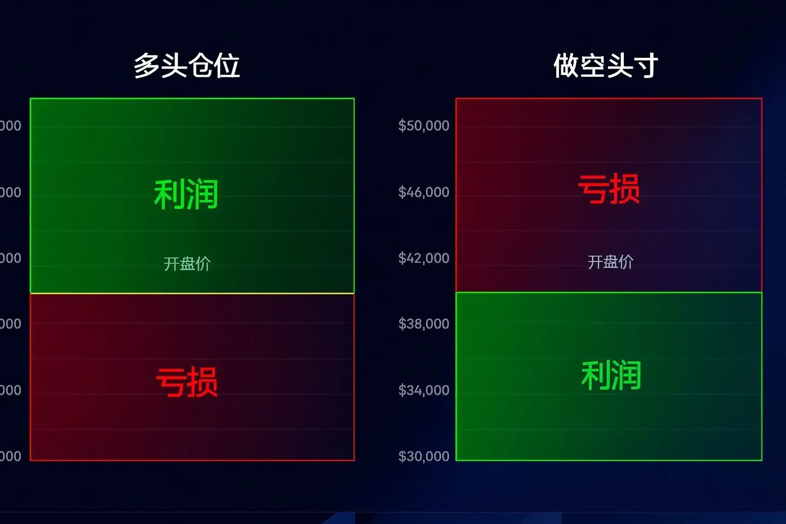 Interfaz de short en contratos perpetuos de criptomonedas con margen y apalancamiento