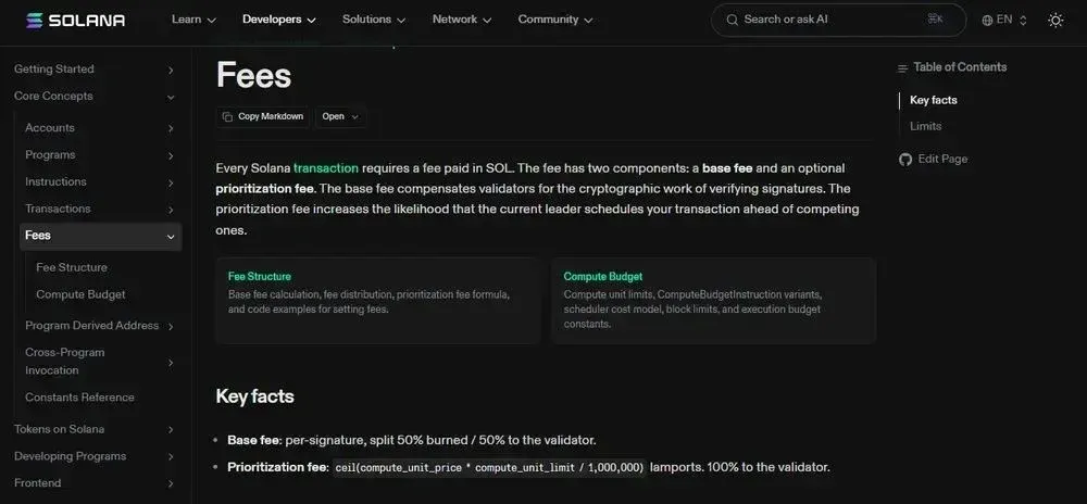 Wrapped Solana手续费